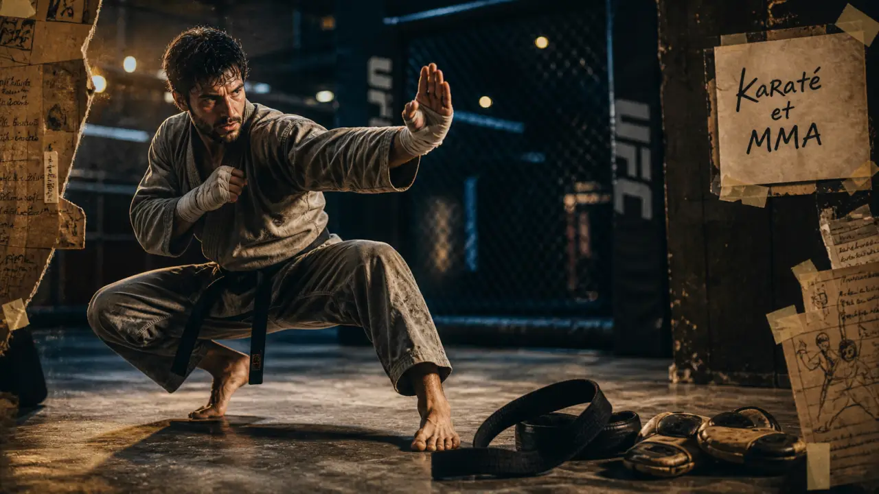 Georges Saint Pierre arts martiaux : karaté Kyokushin et MMA
