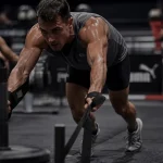 Joffrey Voisin HYROX Elite 15 en sled push