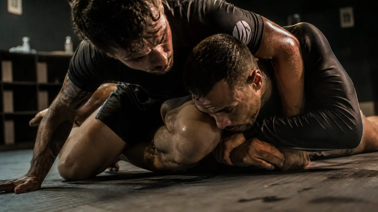 No gi : affrontement au sol sans kimono au dojo