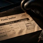 Poids welter : 66,6 kg boxe, 77 kg UFC