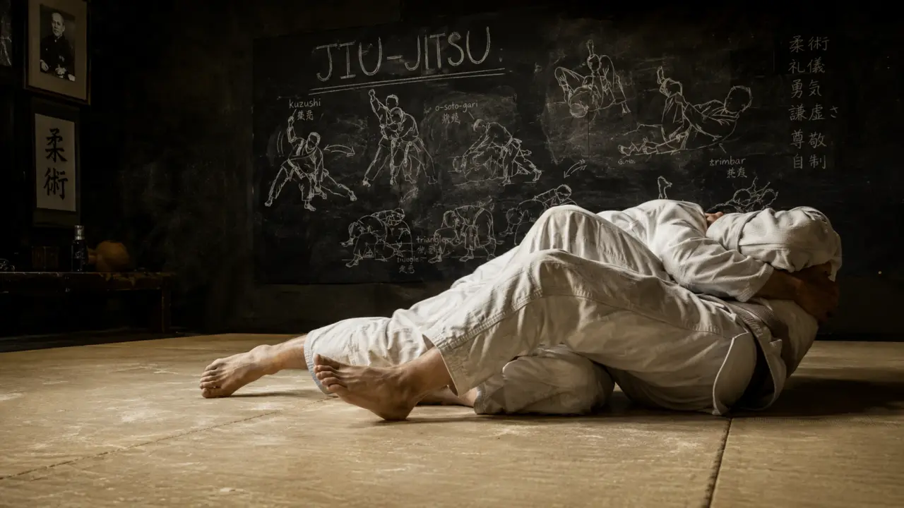 Jiu-jitsu (ji ju tsu) au dojo : contrôle au sol en judogi
