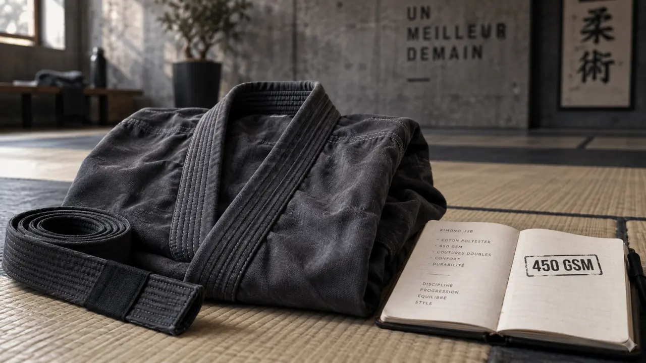 jjb kimono 450 GSM en club de jiu-jitsu, confortable